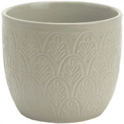 Amadeus Cache Pot de Fleur en céramique - Gris