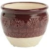 Amadeus Cache Pot de Fleur Maya Bordeaux en céramique -Amadeus Soldes Magasin 19764091 500 A