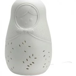Amadeus Lampe à poser blanche Poupée Russe format XXL