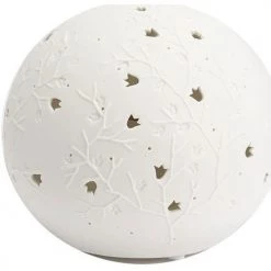 Amadeus Lampe à poser blanche fleurie 14 cm