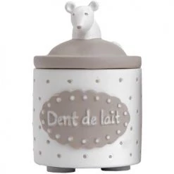 Amadeus Petite boite à dents de lait blanche