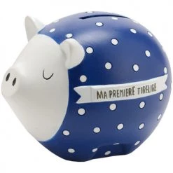 Amadeus Ma première tirelire cochon - Bleu