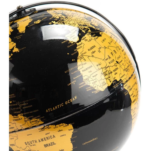 Amadeus Décoration Globe Terrestre Noir et Or 4 Amadeus Décoration Globe Terrestre Noir et Or – Image 2