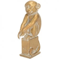 Amadeus Statuette Singe en résine or