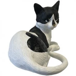 Amadeus Chat allongé coeur de décoration en résine -Amadeus Soldes Magasin 23845356 500 C