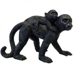 Amadeus Statuette de décoration Maman singe et bébé